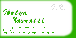 ibolya nawratil business card